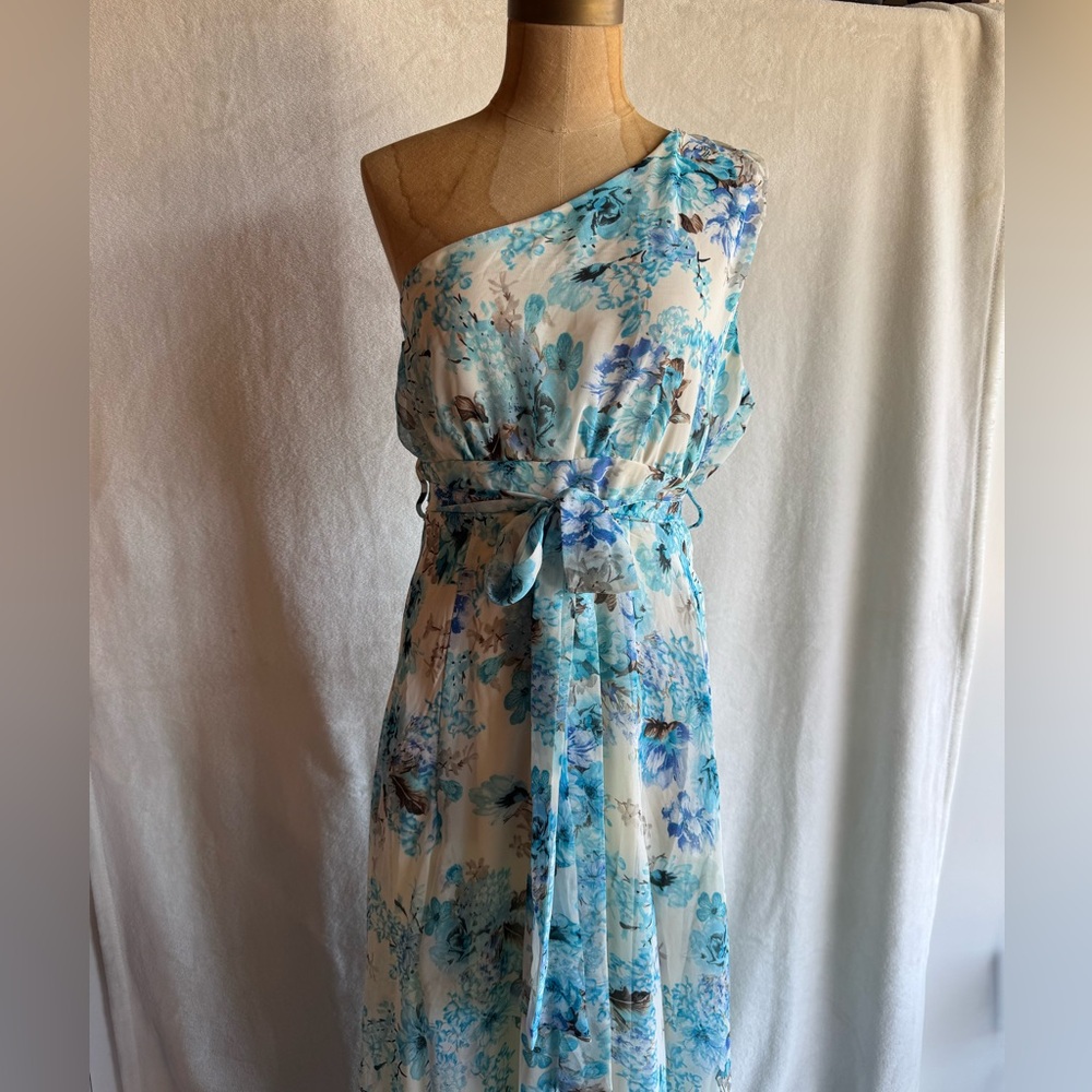 Bighit fashionFloral One-Shoulder Dress size large
